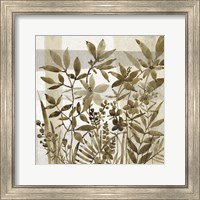 Framed 'Neutral Garden II' border=