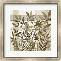 Framed 'Neutral Garden II' border=