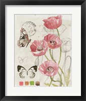 Framed 'Field Notes Florals I' border=