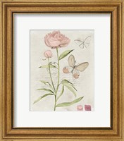 Framed 'Field Notes Florals II' border=