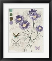 Framed 'Field Notes Florals III' border=