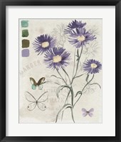 Framed 'Field Notes Florals III' border=