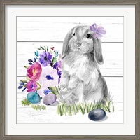 Framed 'Bright Easter Bouquet II' border=