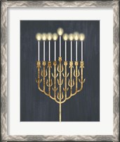 Framed 'Golden Hanukkah II' border=