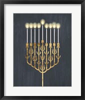 Framed Golden Hanukkah II