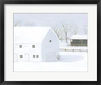 Whiteout Farm I Framed Print