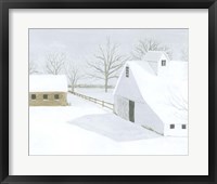 Whiteout Farm II Framed Print