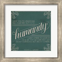 Framed 'Madam Walker Quote I' border=