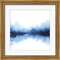 Framed 'Ultramarine Mirror I' border=