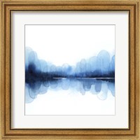 Framed 'Ultramarine Mirror II' border=