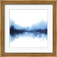 Framed 'Ultramarine Mirror II' border=