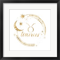 Gilded Astrology II Framed Print