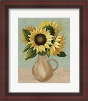 Framed 'Sunflower Afternoon I' border=