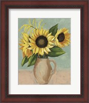 Framed 'Sunflower Afternoon II' border=