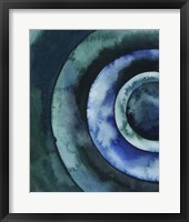 Cobalt Vortex I Framed Print