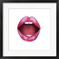 Emotion Lips II Framed Print