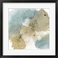 Framed 'Fading Pieces I' border=