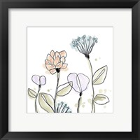 Framed 'Spindle Blossoms V' border=