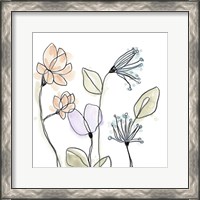 Framed 'Spindle Blossoms VI' border=