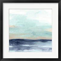 Framed 'Ocean Morning Mist I' border=