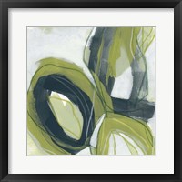 Framed 'Verdigris Motion I' border=