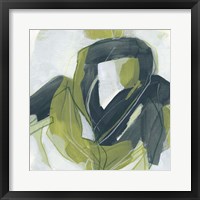 Framed 'Verdigris Motion III' border=