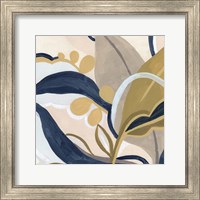 Framed 'Puzzle Lily II' border=