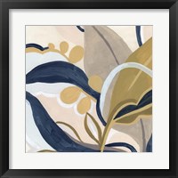 Framed 'Puzzle Lily II' border=