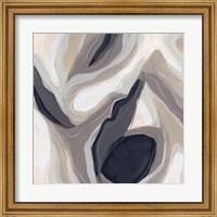 Framed 'Stone Ripple I' border=