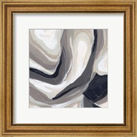 Framed 'Stone Ripple III' border=