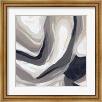 Framed 'Stone Ripple III' border=