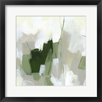 Framed 'Emerald Fragment I' border=