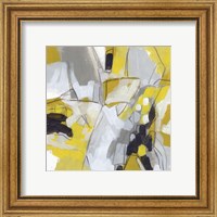 Framed 'Citron Confetti IV' border=