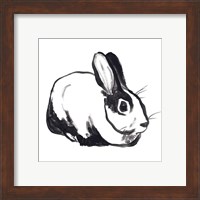 Framed 'Winter Rabbit I' border=