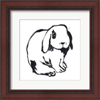 Framed 'Winter Rabbit III' border=