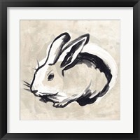 Framed 'Antique Rabbit II' border=