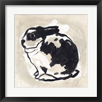 Framed 'Antique Rabbit IV' border=