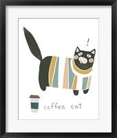 Coffee Cats III Framed Print