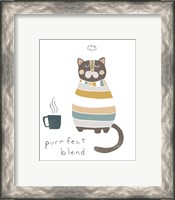 Framed 'Coffee Cats IV' border=