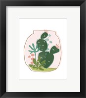 Framed 'Terrarium Cameo III' border=