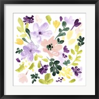 Framed 'Lavender Meadow II' border=