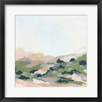 Framed 'Valley Dusk I' border=