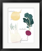 Simple Veggies II Framed Print