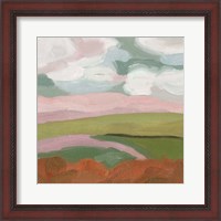 Framed 'Violet Fields II' border=