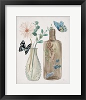 Butterflies & Flowers IV Framed Print
