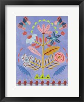 Embroidered Garden II Framed Print