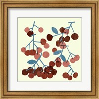 Framed 'Sweet Cherries II' border=