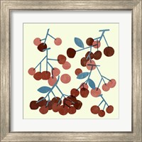 Framed 'Sweet Cherries II' border=