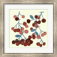 Framed 'Sweet Cherries II' border=