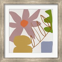 Framed 'Flower Petals II' border=